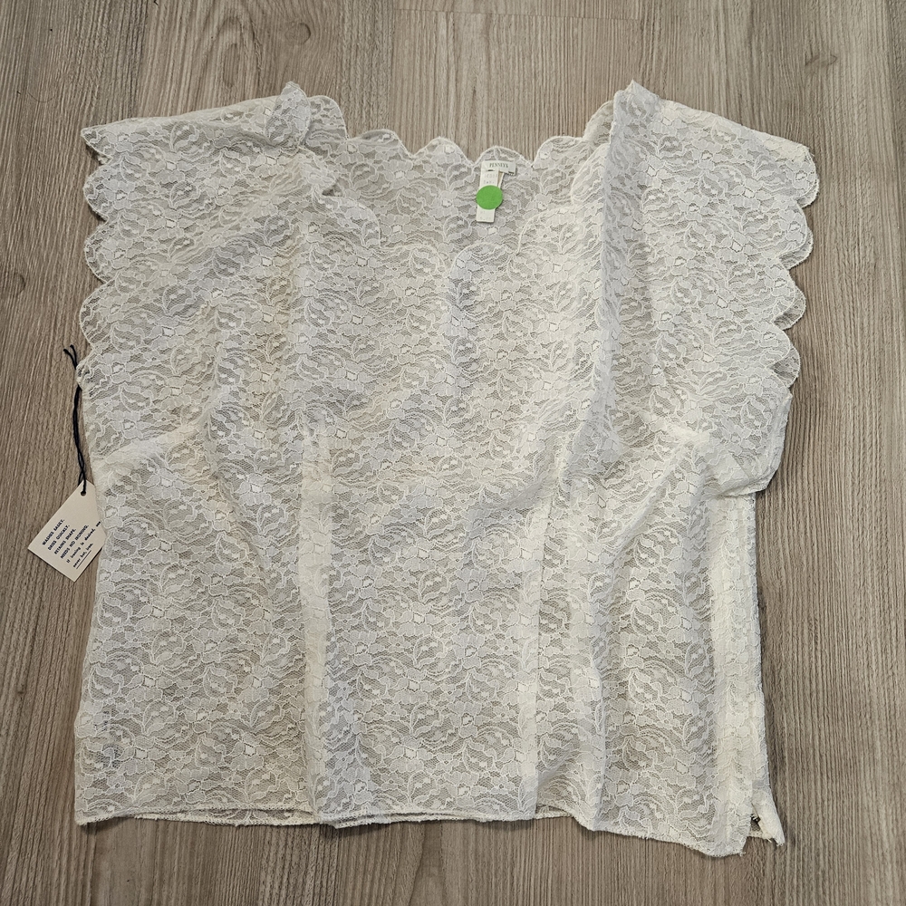 Vintage 1950s JcPenney White Lace Top, Deadstock